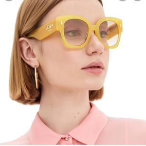 Authentic Fendi Yellow Sunglasses. New with tags